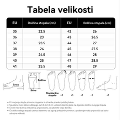 Protizdrsne, dihalne sandale – z oporo za stopnišče, ki lajša bolečine; mehke in blažijo udarce.