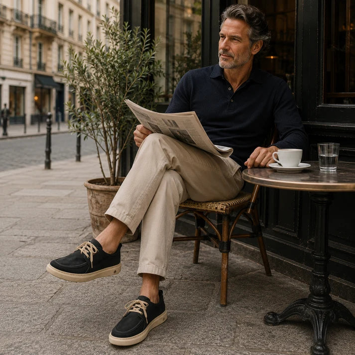 ⚡50% zľava – len po obmedzenú dobu! 👞Ručne vyrobené v Taliansku z pravej kože ✅ Podpora klenby – úľava od bolesti ✅ Tlmiace odpruženie, ergonomický dizajn, vhodné na dlhšiu chôdzu.