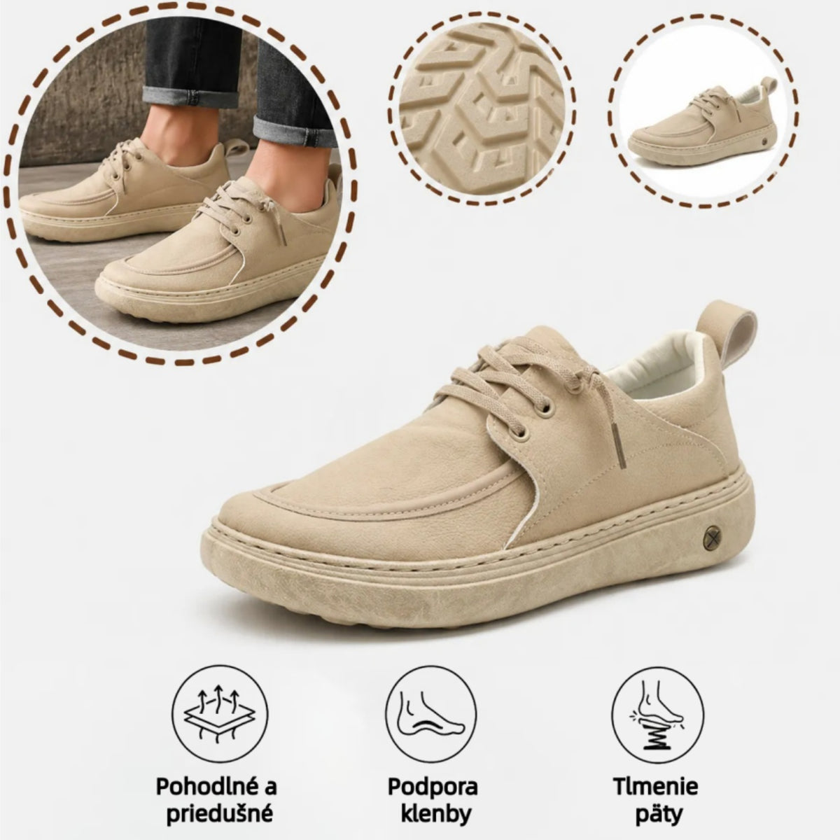 ⚡50% zľava – len po obmedzenú dobu! 👞Ručne vyrobené v Taliansku z pravej kože ✅ Podpora klenby – úľava od bolesti ✅ Tlmiace odpruženie, ergonomický dizajn, vhodné na dlhšiu chôdzu.