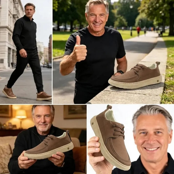 ⚡50% zľava – len po obmedzenú dobu! 👞Ručne vyrobené v Taliansku z pravej kože ✅ Podpora klenby – úľava od bolesti ✅ Tlmiace odpruženie, ergonomický dizajn, vhodné na dlhšiu chôdzu.