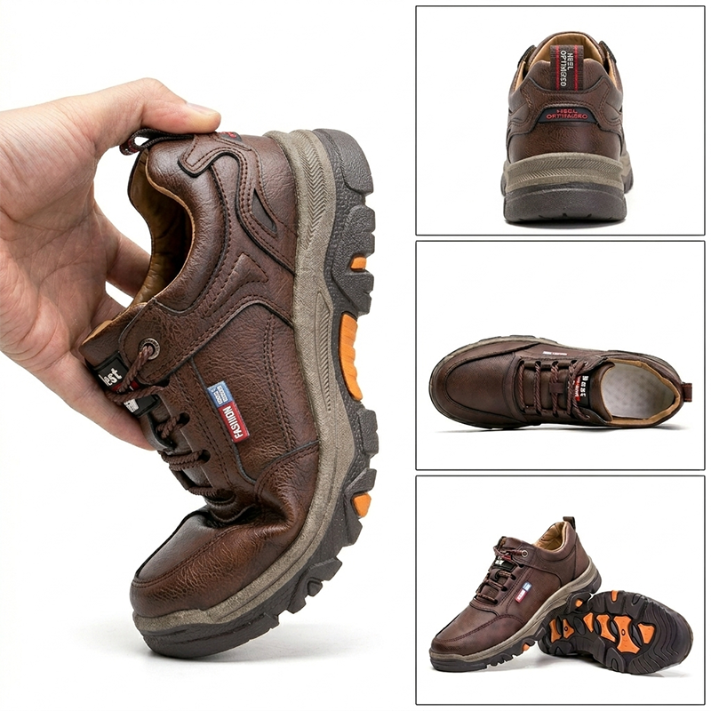 Udobni ležerni ortopedski čevlji — ročno izdelani iz italijanskega govejega usnja, s podporo stopalnega loka
