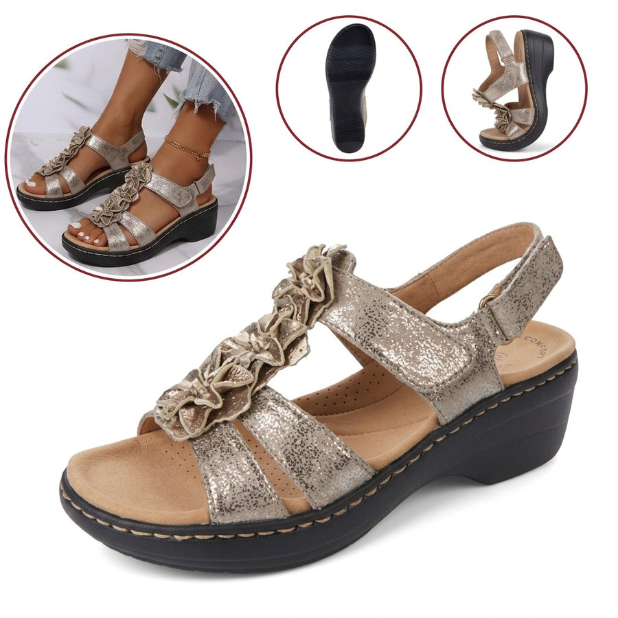 Protizdrsne, dihalne sandale – z oporo za stopnišče, ki lajša bolečine; mehke in blažijo udarce.