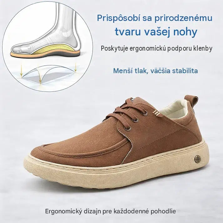 ⚡50% zľava – len po obmedzenú dobu! 👞Ručne vyrobené v Taliansku z pravej kože ✅ Podpora klenby – úľava od bolesti ✅ Tlmiace odpruženie, ergonomický dizajn, vhodné na dlhšiu chôdzu.