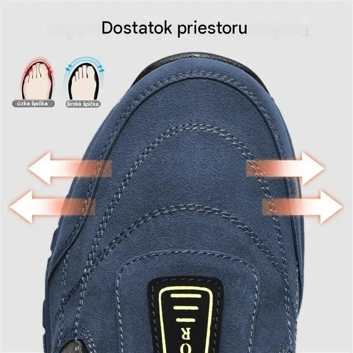 🔷50% zľava dnes - Nenechajte si to ujsť! ⬛Novo navrhnuté ortopedické semišové topánky, mäkké, pohodlné, vodeodolné a protišmykové 🦶 Zmierňuje bolesť nôh